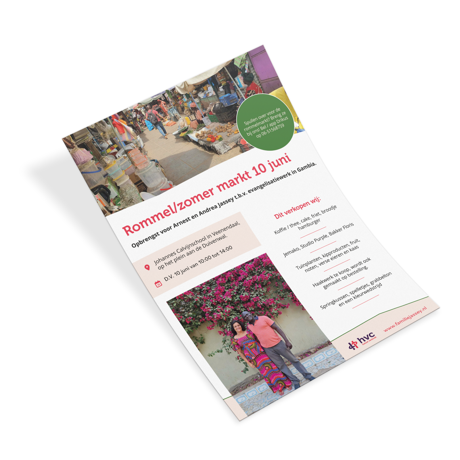 Zomermarkt Veenendaal voor evangelisatiewerk Gambia